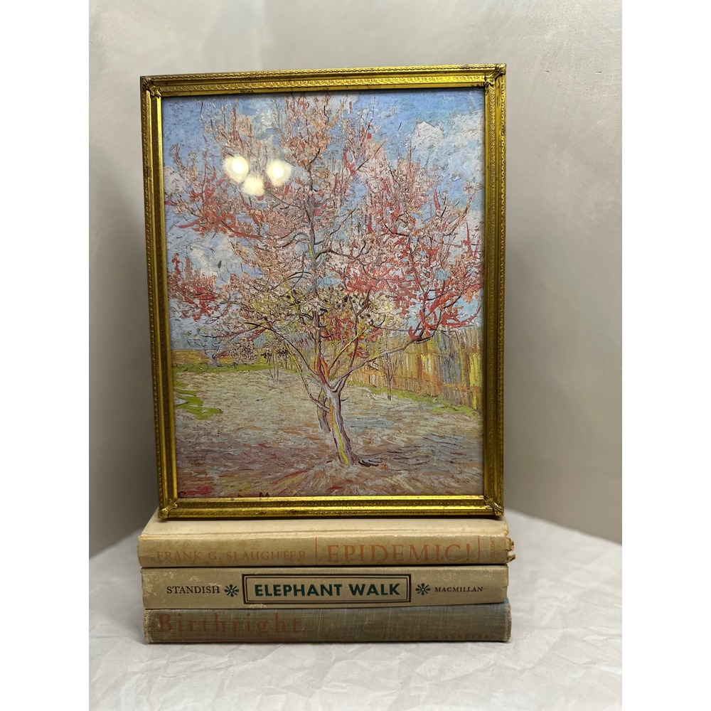 Vintage Art Deco Stamped Brass 8x10 Frame with Corner Detail